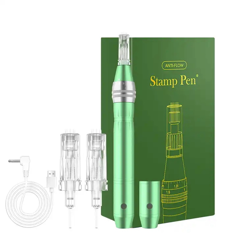 Anti-flow Stamp Pen High Speed Derma Pen with Spare Lithium Battery, Model: DG04