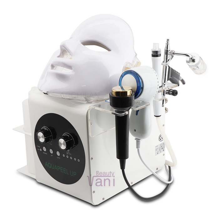 Multi Function Oxygen Jet Hydro Peeling Beauty Machine RF Aqyapeel Up Facial Care Machine with PDT Mask, H106